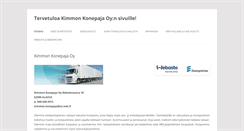 Desktop Screenshot of kimmonkonepaja.fi