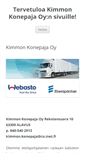 Mobile Screenshot of kimmonkonepaja.fi